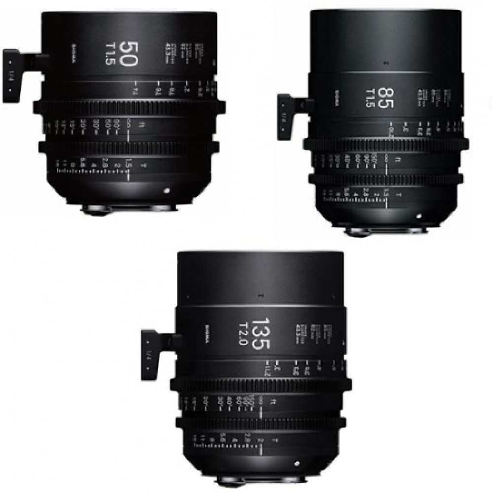 Sigma FF 50/85/135mm Lens Kit - Equipment Rental 