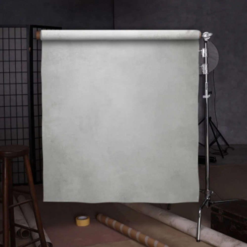 Handpainted Backdrop Soft White 3x2m - Apparatuur Verhuur 